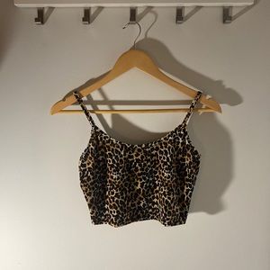 Shein Leopard Print Crop Top